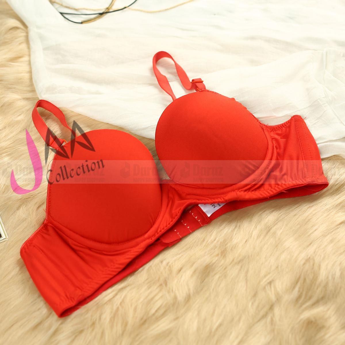 Red Soft Comfortable  Paded Pushup Foam Bra for Sexy Women and Girls