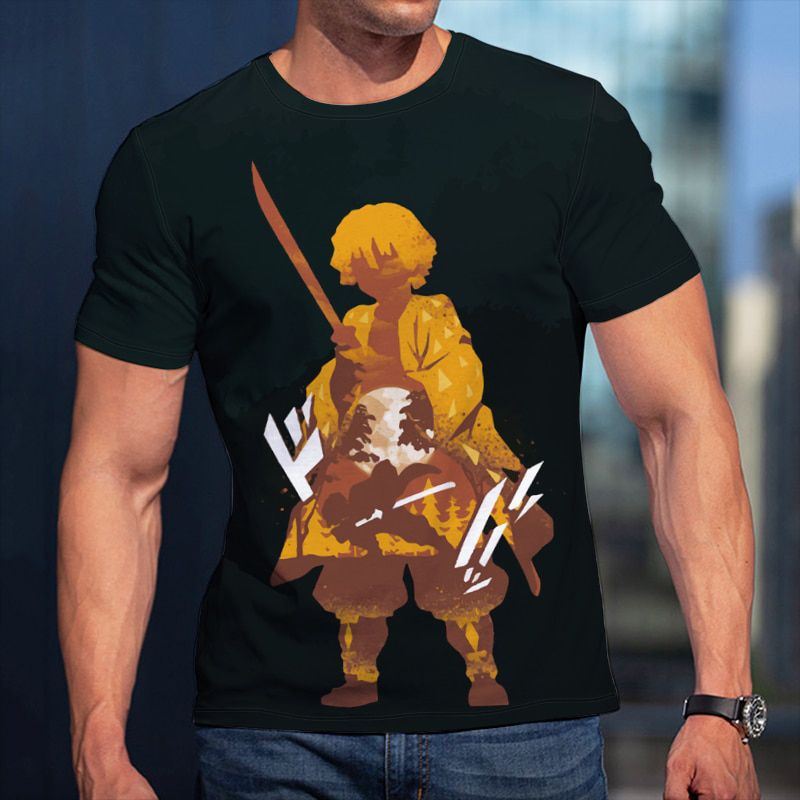 3D T-Shirt Demon Slayer Graffiti TShirt Men Women Children Short Sleeve Cool Tees Fashion Casual Summer Boy Girl Kids Streetwear