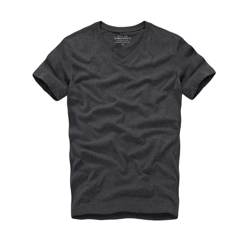 Men Tshirt 100% Cotton Solid Color O-Neck Short Sleeve T shirt Male High Quality