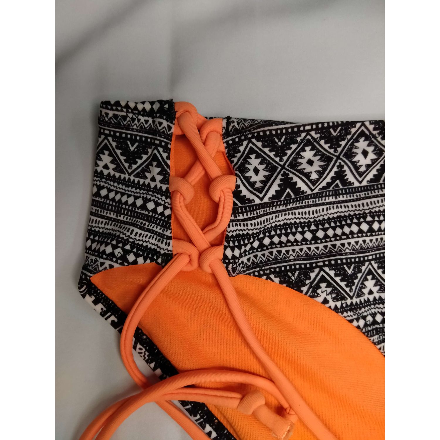 Bikini Drawstring Side Ribbed Panty Swimsuit, Stylish Women panties