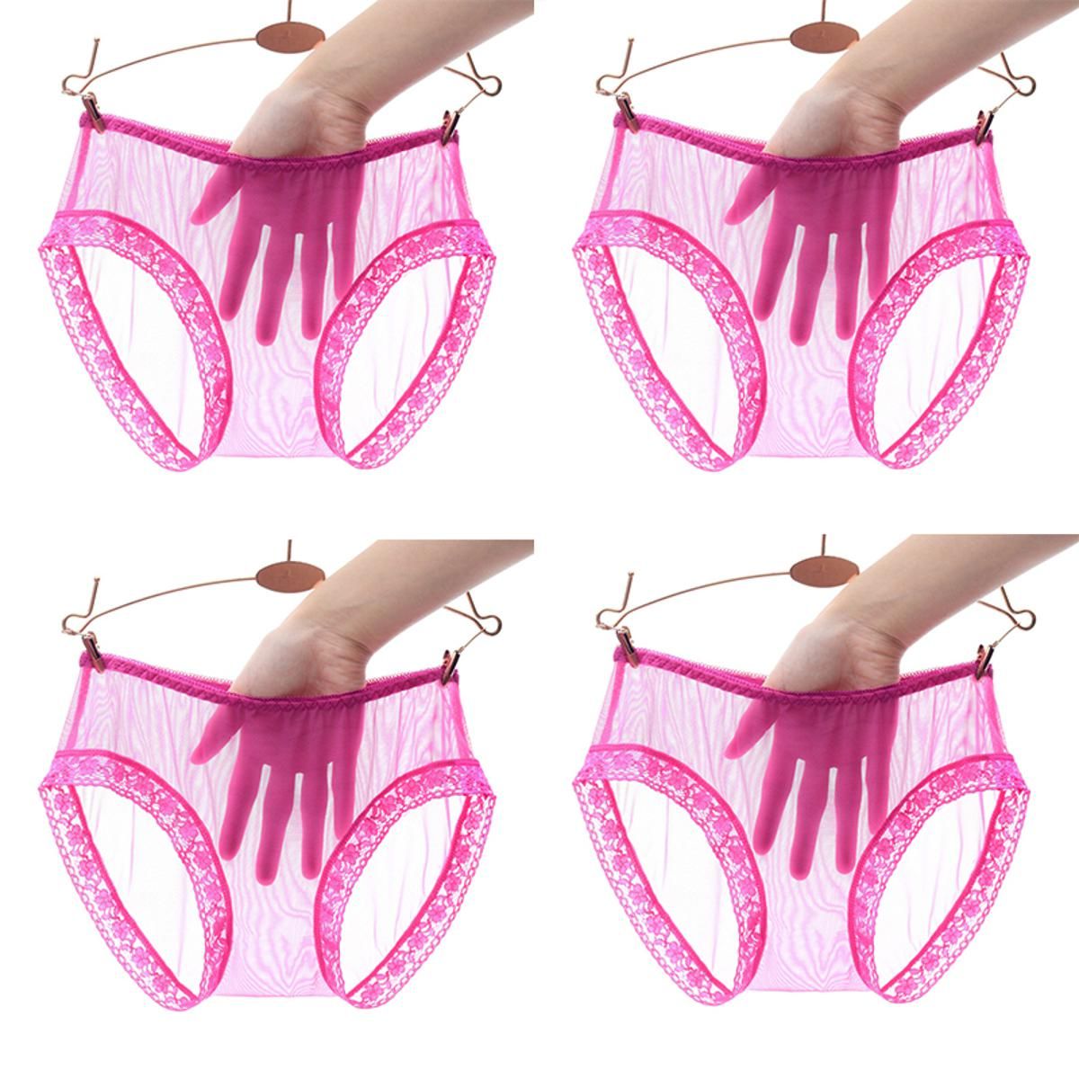 4PCS/Set Women’s Hollow Seamless Panties Temptation Female Underwear Comfort Breathable Lingerie for Ladies