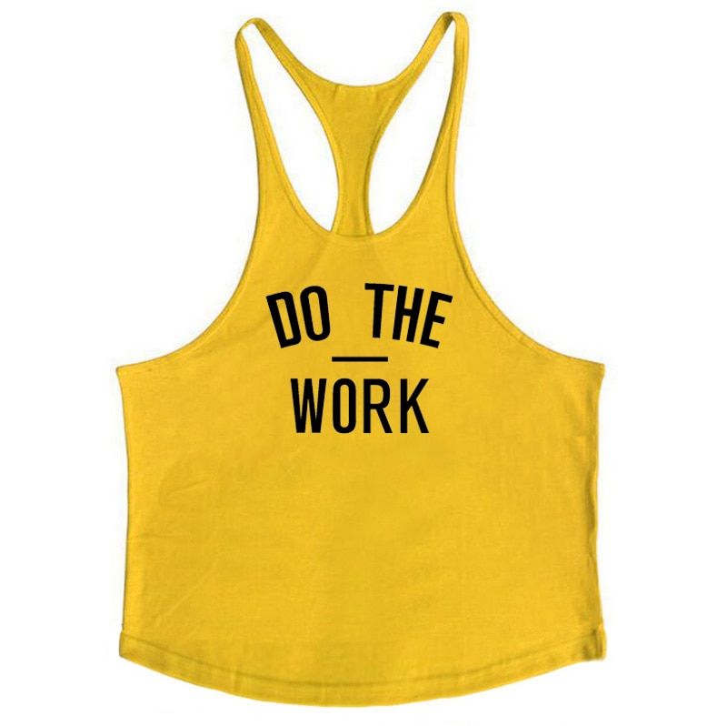 Cotton Gyms TaTops Men Sleeveless Tanktops For Boys Bodybuilding Clothing Undershirt Fitness Stringer Vest