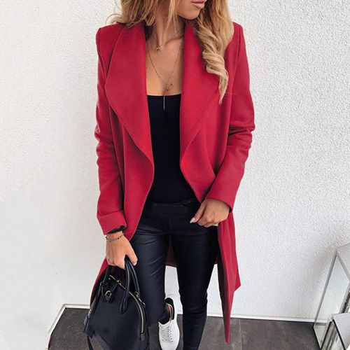 Long cardigan coat Women Autumn Winter Loose Wild knit sweater coat Elegant Windbreaker Long Coat Cardigan coat