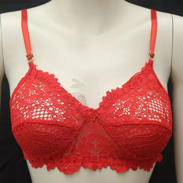 Cotton Flower Net Bra For Women (Random Color)
