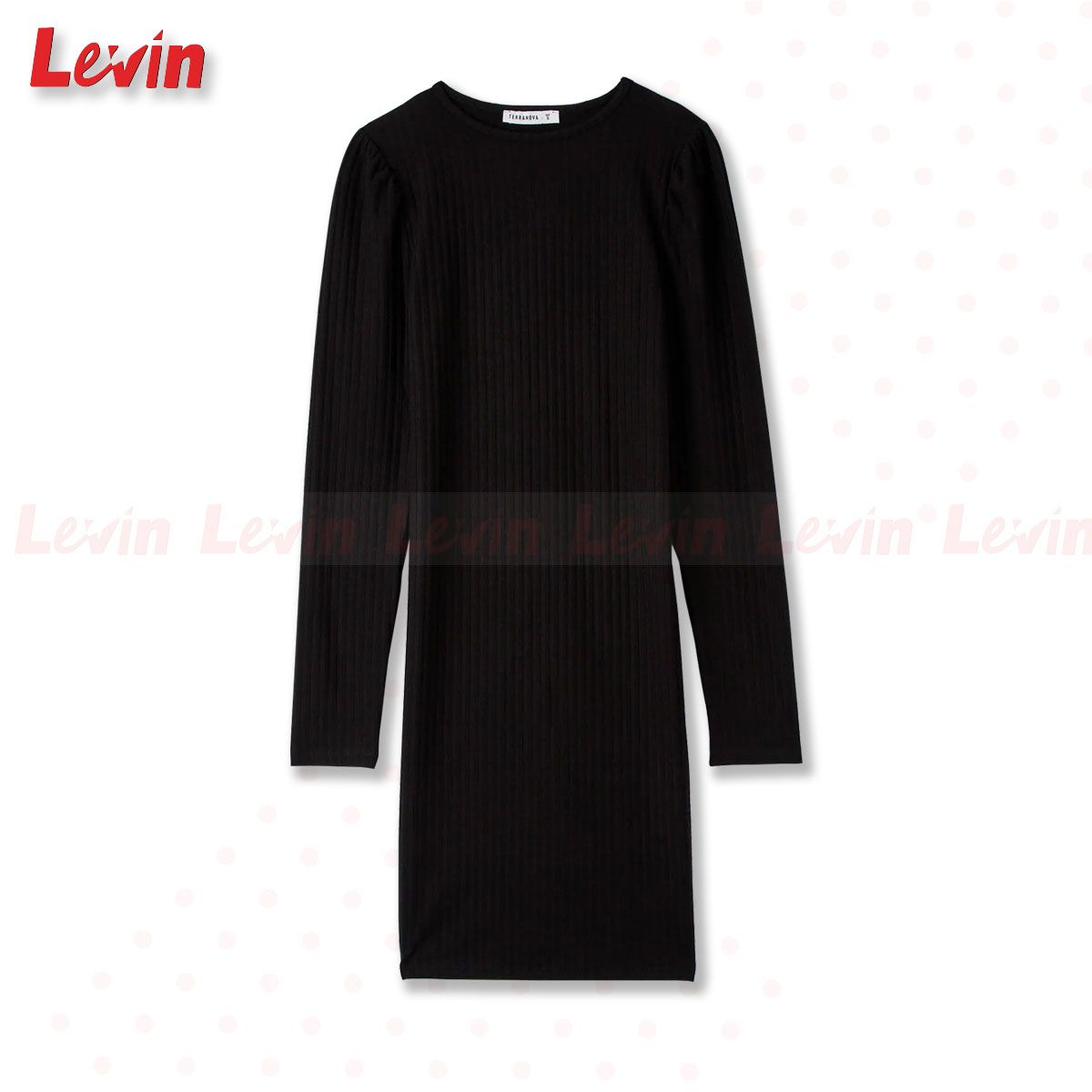 Women's Solid Color Ribbed Slim Fit Crew Neck Mini length Bodydress