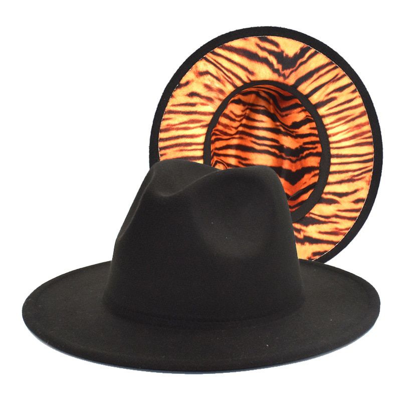 Men Women Letter Pattern Fedora Hats Casual Vintage Fall Winter Caps Leopard Jazz Designed Outdoor Luxury Hat SombrGifts