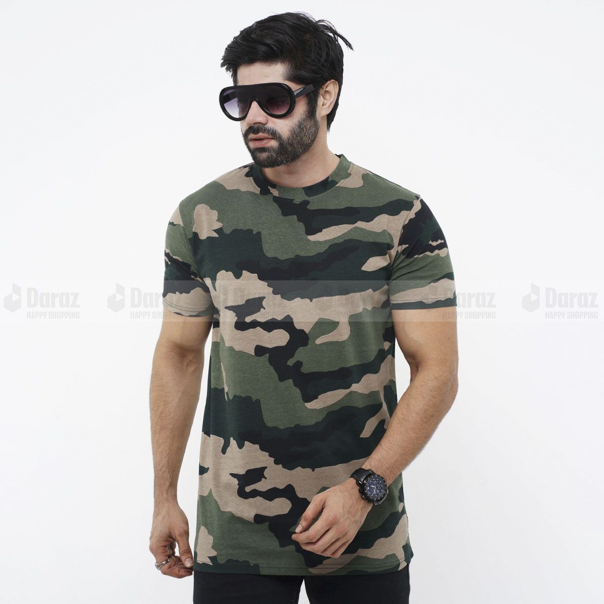 Cotton Short Sleeve T-Shirt for Men - Genji