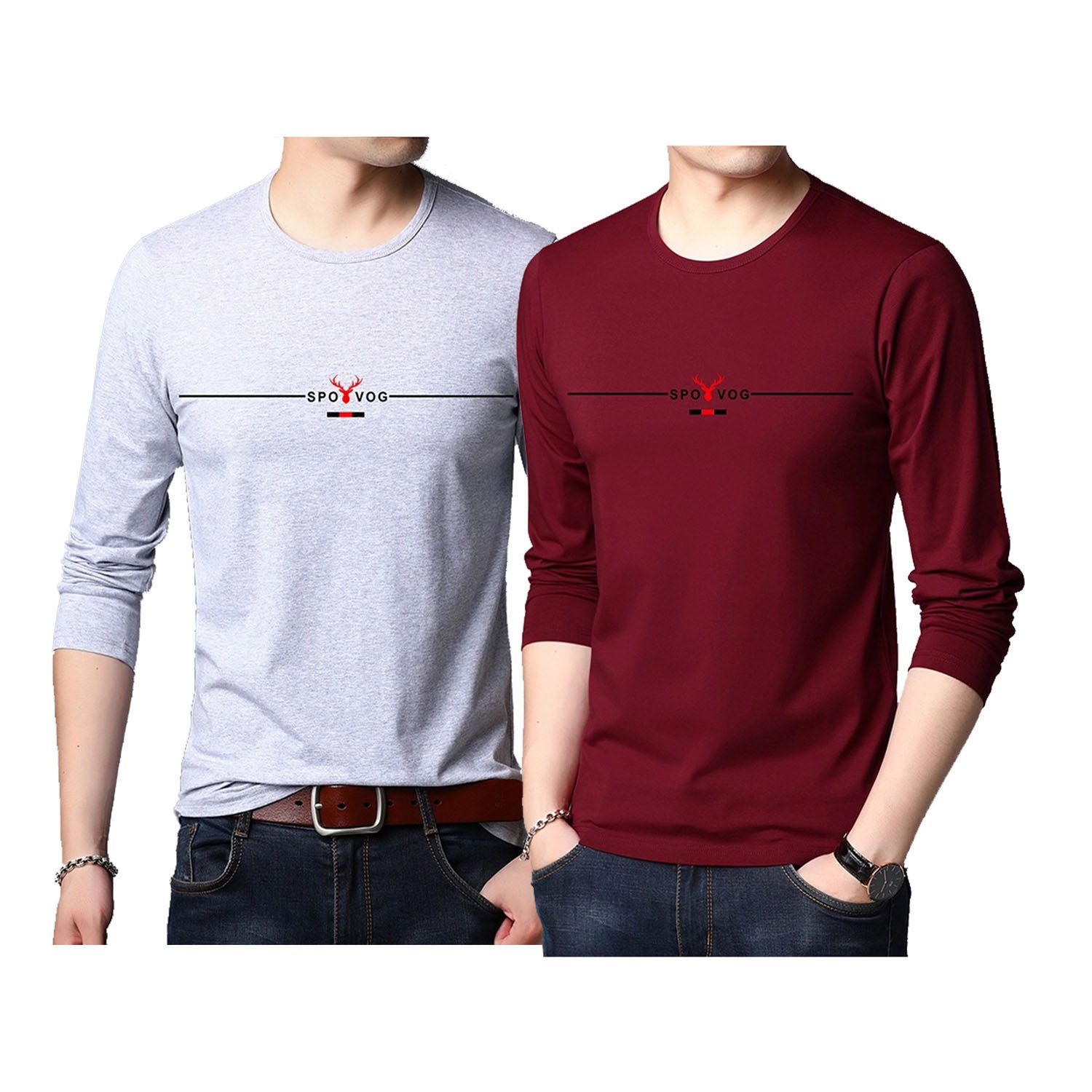 Combo Stylish Long Sleeve T- Shirt for Men