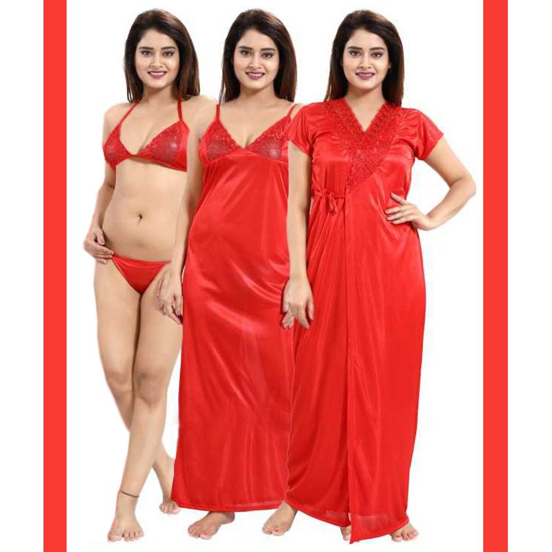 Night Dress For Women 4 part Fashionable, Stylish and Comfortable Sleepwear