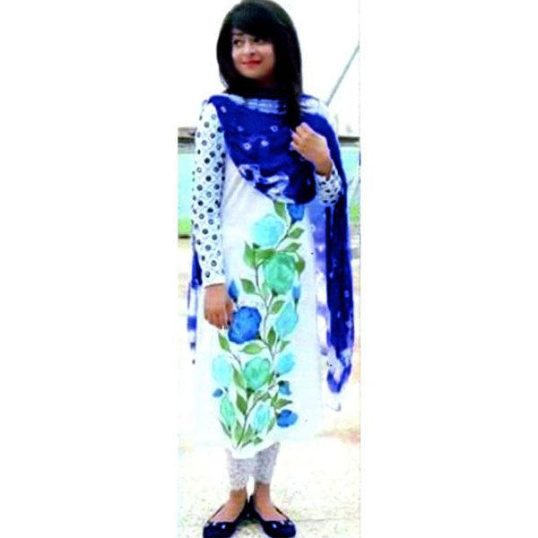 Unstitched  Multicolor  Cotton  Salwar  Kameez  for  Women