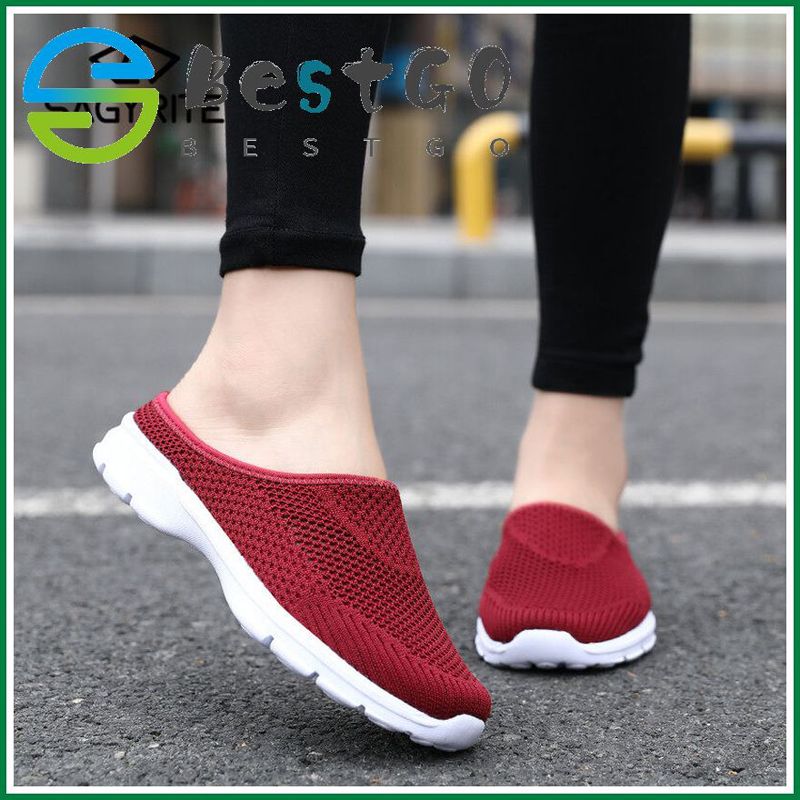 Size 35-48 Couple Shoes Korean Casual Shoes for Women Walking Shoes Half Slippers Flip Flops Breathable Sandals for Men