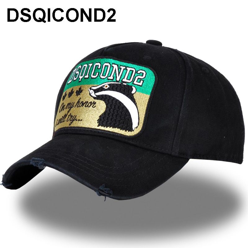 Wholesale Cotton Baseball Caps ICON Logo DSQ Letters High Quality Cap Men Women Customer Hat Black Cap Dad Hats
