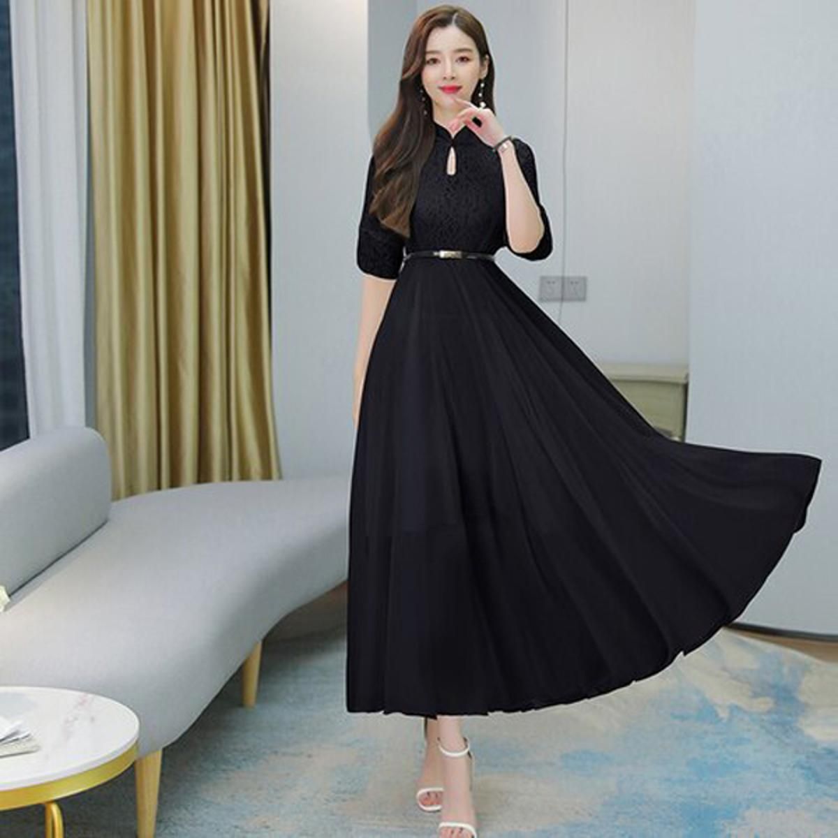 Fashion Boho Summer Dress Women 2021 Short Sleeve Elegant Bodycon Midi Long Lace Dresses Plus Size White Vintage M-4XL Vestidos