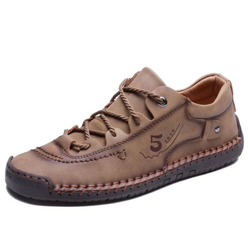 Large size leather shoes men's new casual lace-up breathable mens formal dress shoes fashion platform mens sneakers loafers