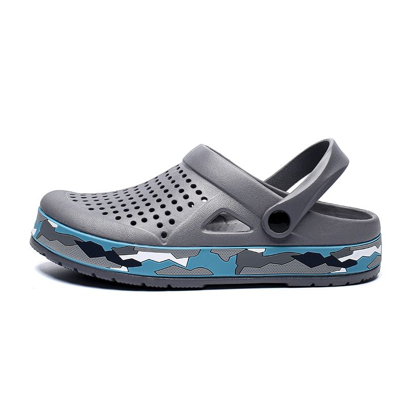 Men Sandals Black Garden Casual Aqua Clogs Hot Male Band Sandals Summer Slides Beach Swimming Shoes Slippers Zapatillas Hombre