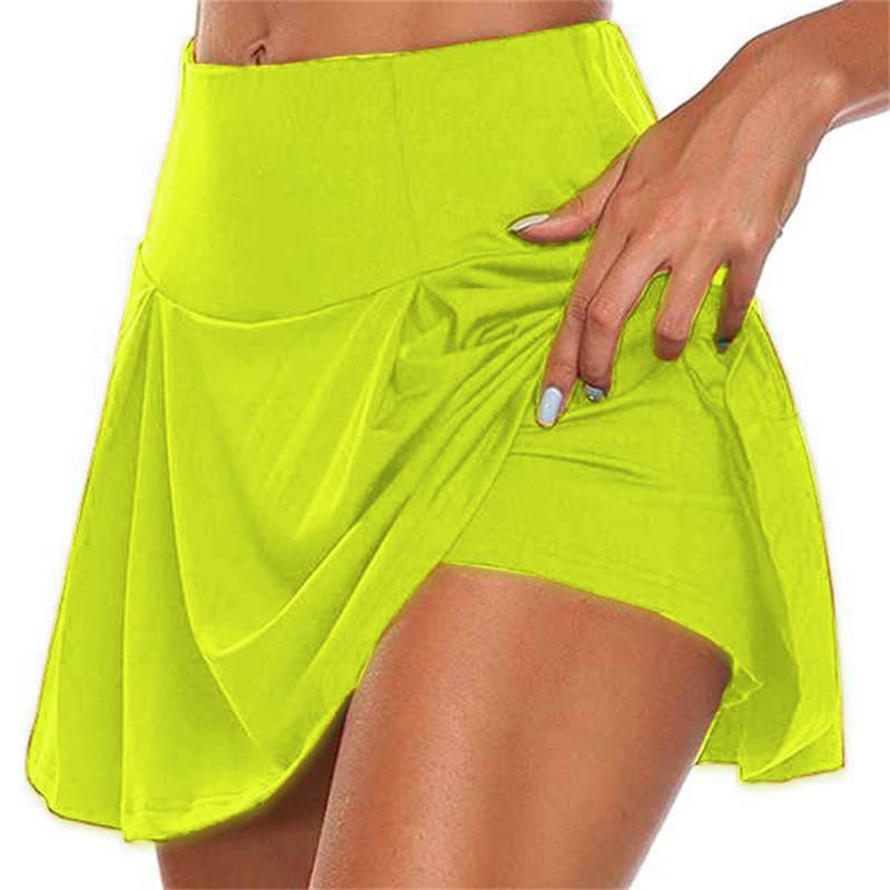 Summer Running Shorts Women 2  1 Quick Dry Yoga Shorts Gym Loose Sport Shorts Breathable Tennis Skirt Girls Pantskirt