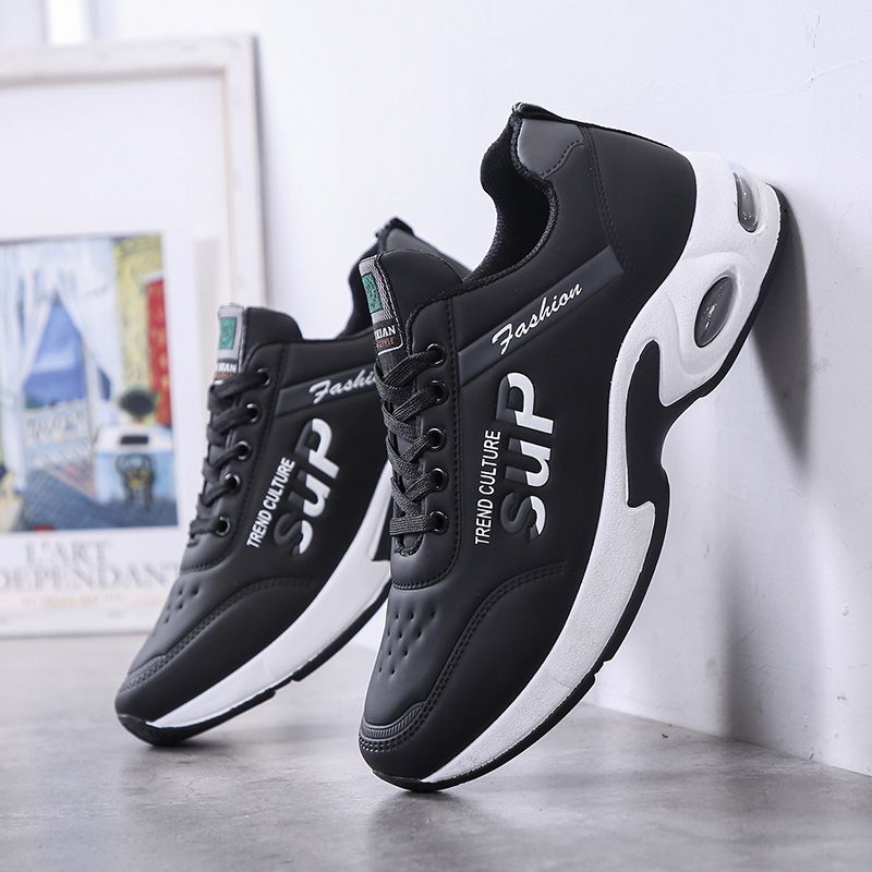 Sports Shoes for Men New Leather Men's Shoes Korean Casual Wild Tide Shoes