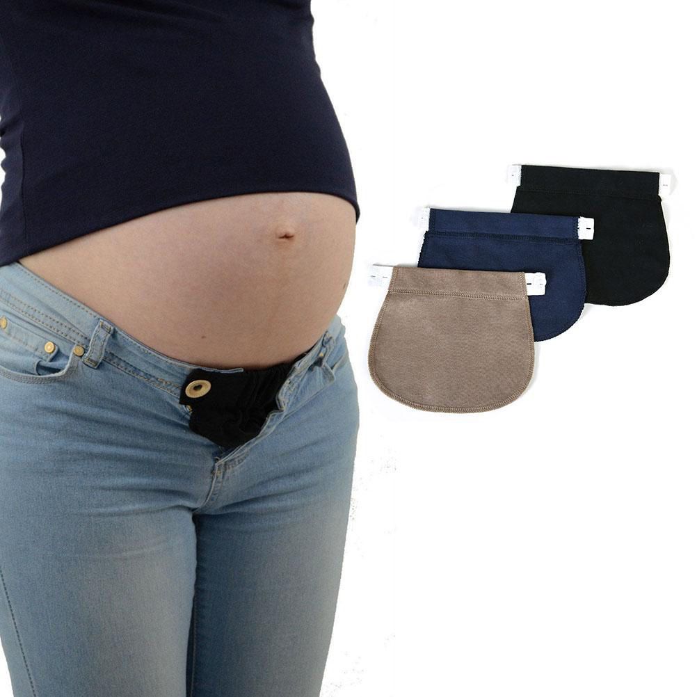 Maternity Pregnancy Waistband Belt ADJUSTABLE Elastic Waist Extender Pants