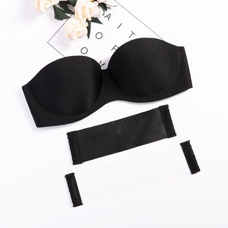 2019  Gathering Invisible Bras Bralette Underwear Women Push Up Strapless Bra Wedding Brassiere Underwired Back Band Bras