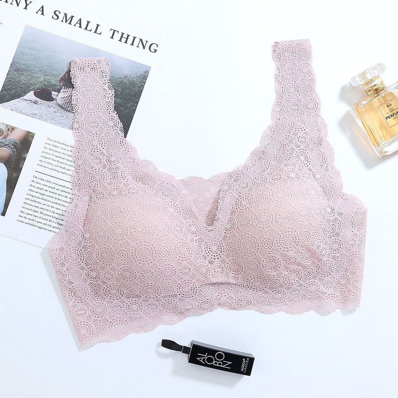 Queenral  Lace Bras For Women Seamless Bra Push Up Bralette Brassiere Breathable Bra Comfortable Sleep Soutien Gorge Femme