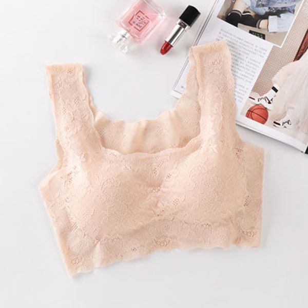 Jerrinut  Lace Bra Push Up Bralette Underwear Women Seamless Bra Sleep Vest Bras For Women Comfortable Breathable Brassiere