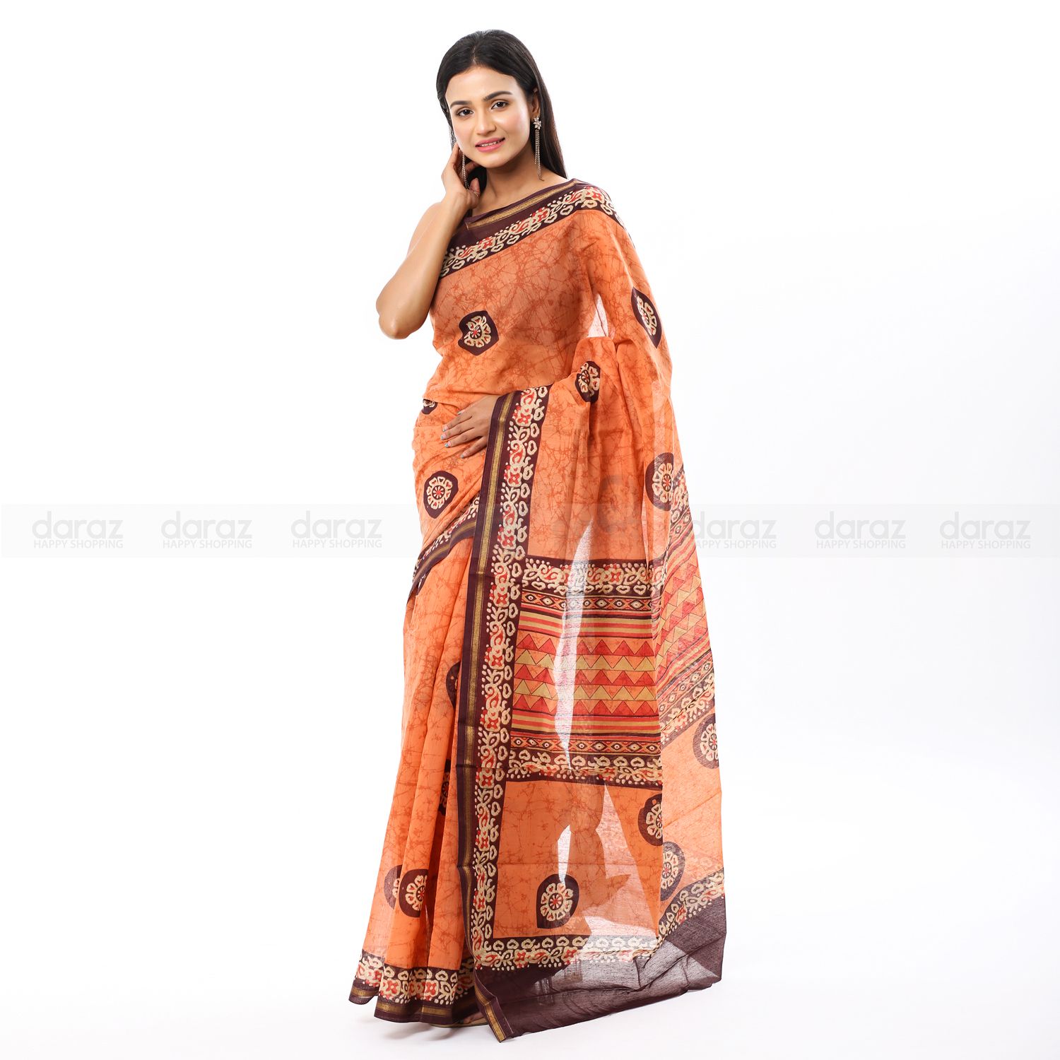 Indian chanderi Silk saree
