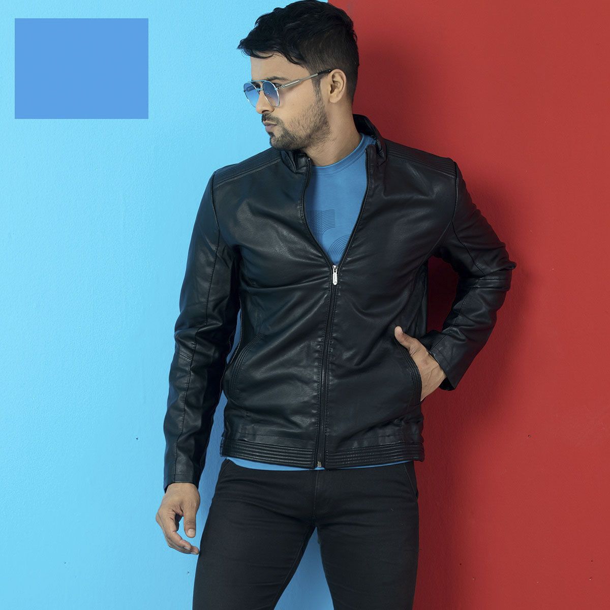 Winter Jacket for Men - Matt Black