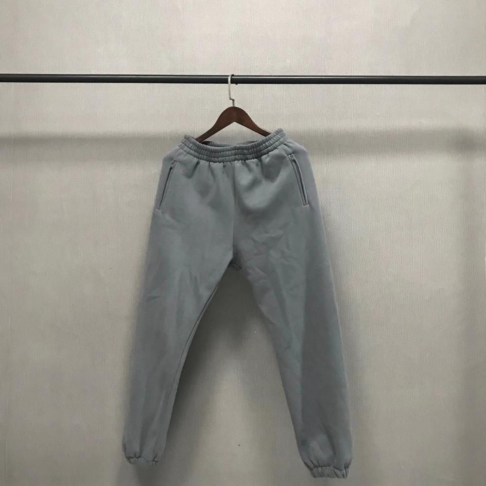 Solid SEASON 6 Sweatpants 20FW Men Women Kanye West Pants Velvet Cotton Season Series Trousers Zipper Pocket Tag