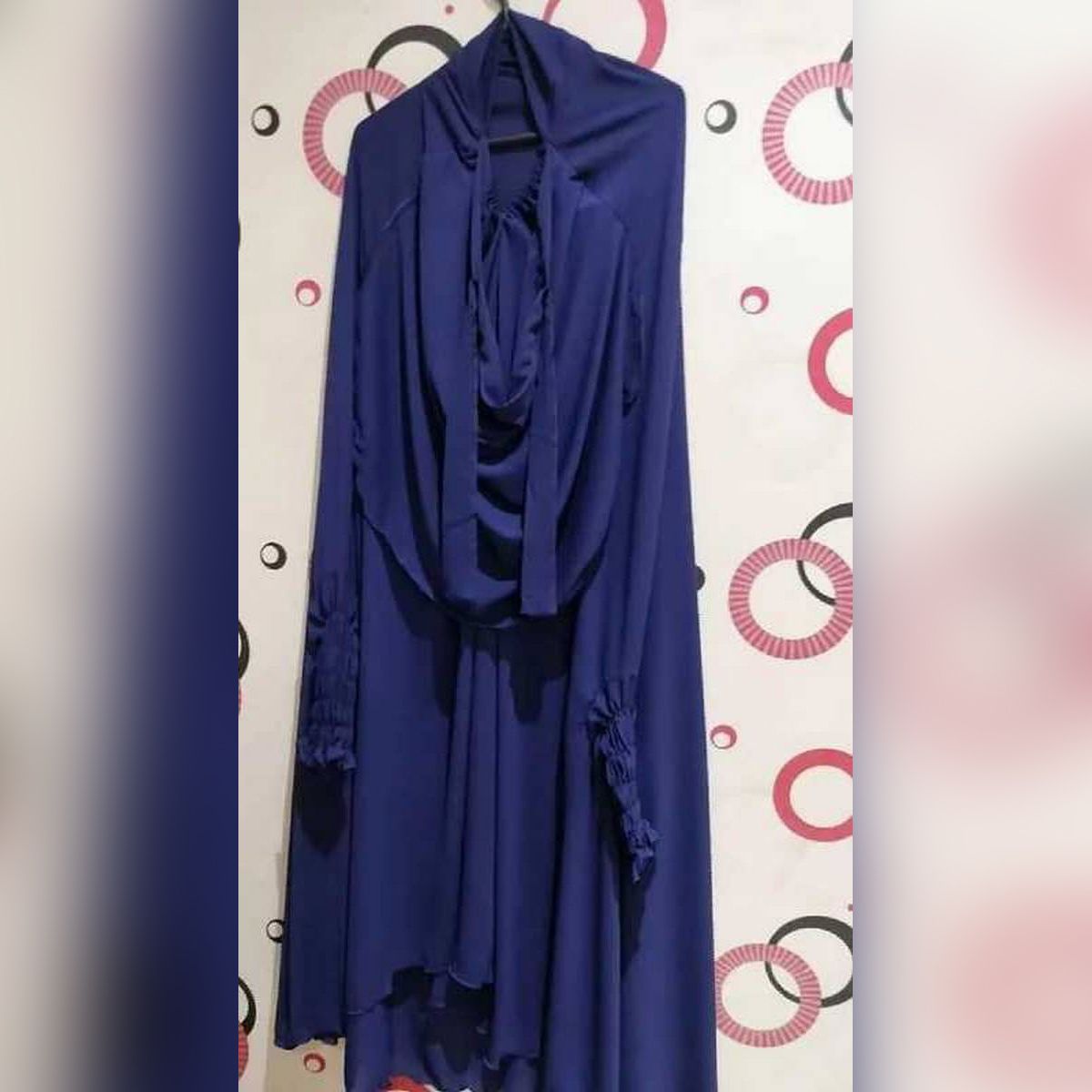New Duvai Cherry High Quality Khimar & Scart Full set B-010