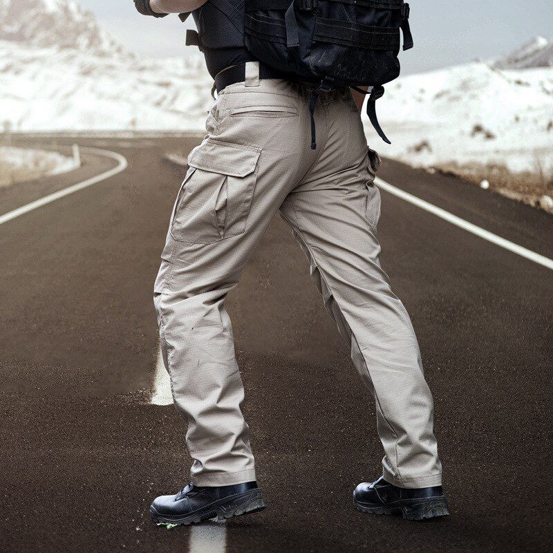 Men's   Tactical Cargo Pants Casual Stretch  Rip-Stop Trousers Stretch Waterproof Work Pants