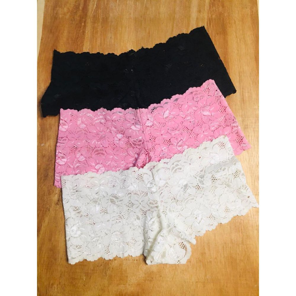 China Mesh Net Soft Multi color Panty For Girls-3 Piece - Panty