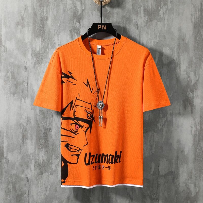 Single Road Men T-Shirt Summer Top Graphic Tees Anime Oversized Jnese Streetwear TShirt Male Harajuku T Shirts Men