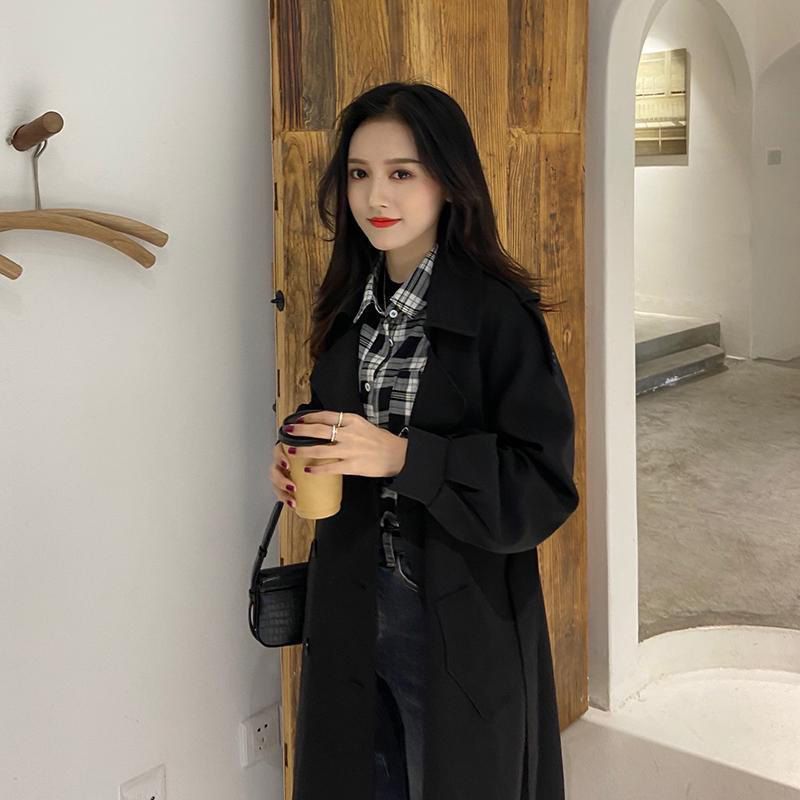 Women's clothes Korean style long trench coat winter clothes women long coat women trench coat