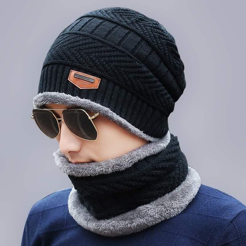 Winter Hat Knit Scarf Cap for man and women
