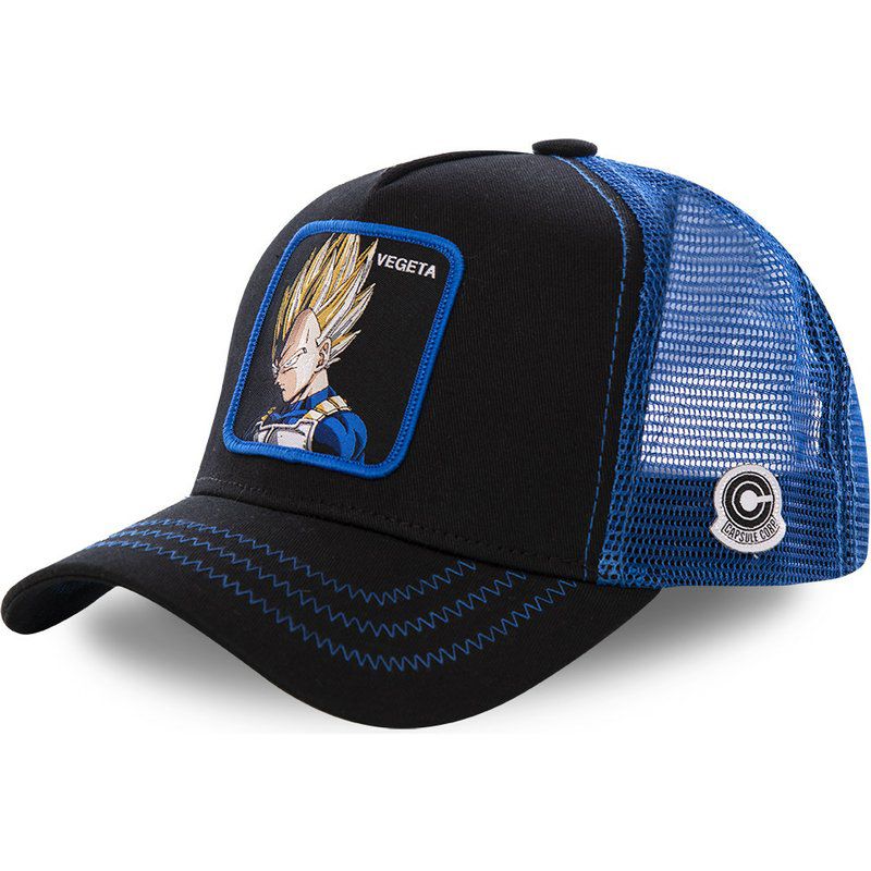Dragon Ball Z BUU Baseball Cap Pink Anime Comics GOKU Trucker Mesh Dad Hat Snapback TSUBASA VEGETA