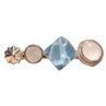 Fashion Shimmers Women Square Synthetic Quartz Floral Hair Clip Hairpin Headwear