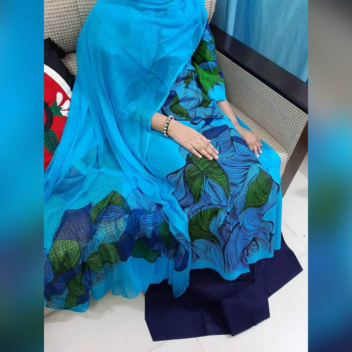 New Gorgeous Unstitched Cotton Screen Printed Salwar Kameez ( 3 pieces)