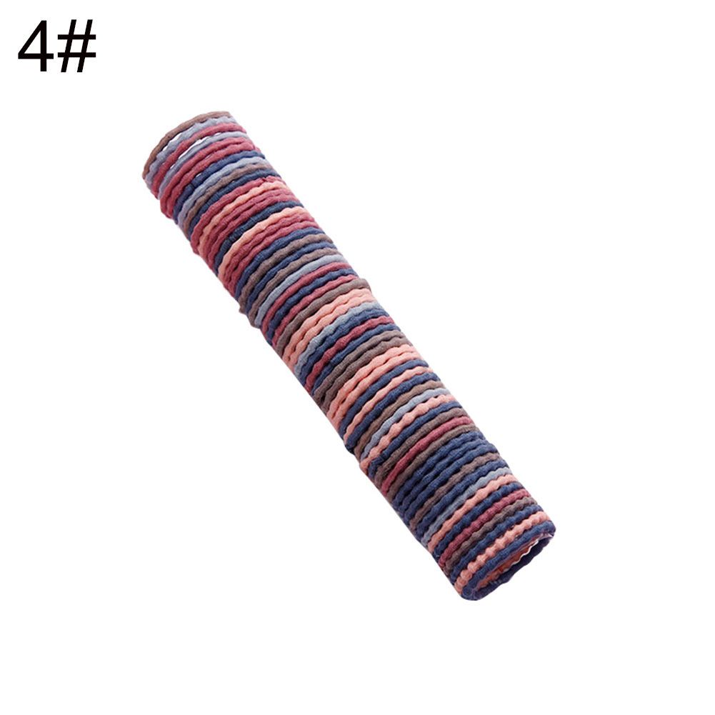 50Pcs Girl Women Elastic Hairband Tie Rope Ponytail Holder Hair Decor Scrunchies