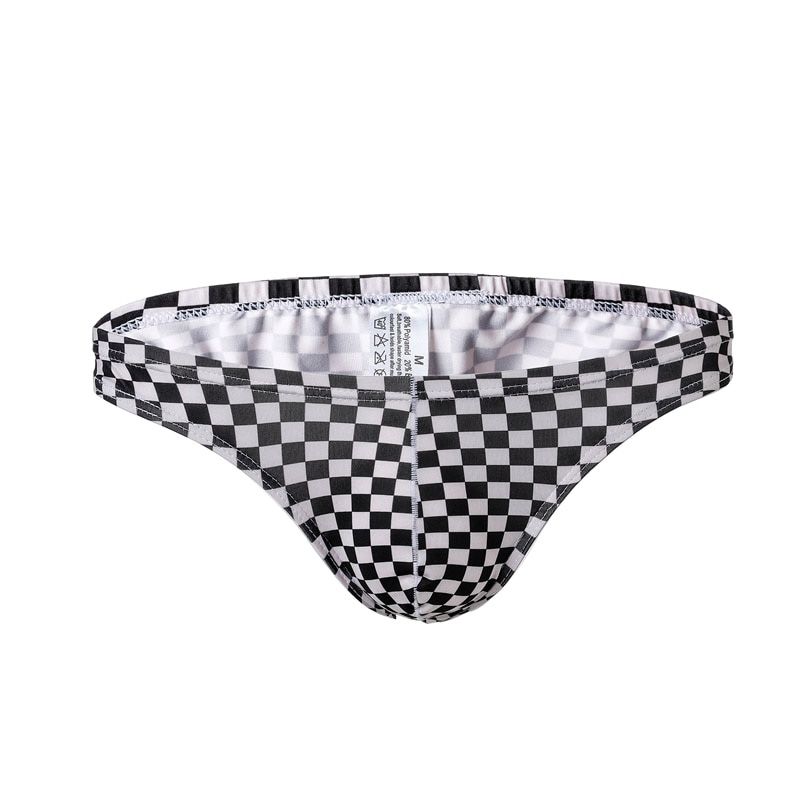 Men Sexy Men Briefs Breathable Mens Slip Cueca Male Plaid Panties Underpants Small Briefs