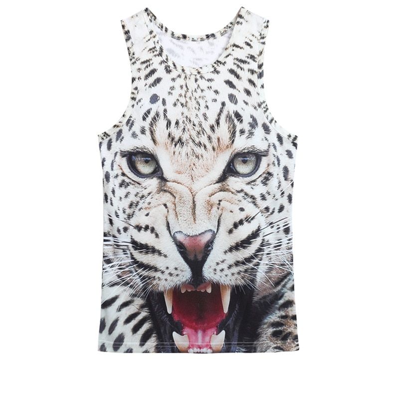 Summer men's  gorilla monkey printed 3D TaTops Sleeveless tops for boys bodybuilding clothing cartoon undershirt vest
