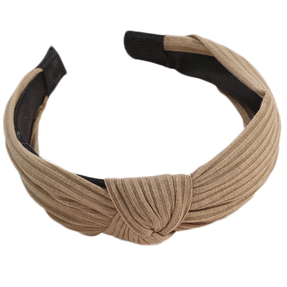 Sweet Women Handmade Cloth Headband Cross Knot Wide-brimmed Hair Band Headwear