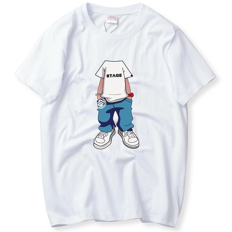 Ã£ÂÂM-6XLÃ£ÂÂ120KG Can Wear Big Plus Size Oversize 95%Cotton Mens Cartoon Print Short Sleeve T-Shirt Loose Casual Top For Men Summer