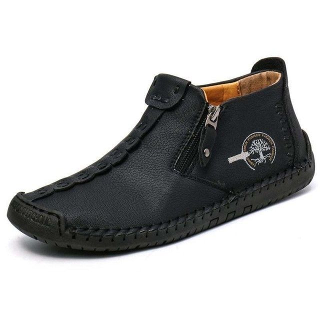 Xiaomi Men Casual Shoes Men Warm Snow Boots Ankle Boots Leather Men Sneakers Handmade Breathable Lightweight Mens Shoes Loafers