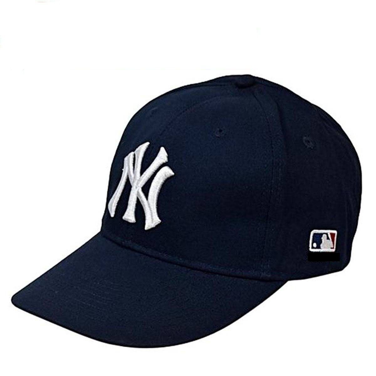 NAVY BLUE  and White Cotton Cap for Men