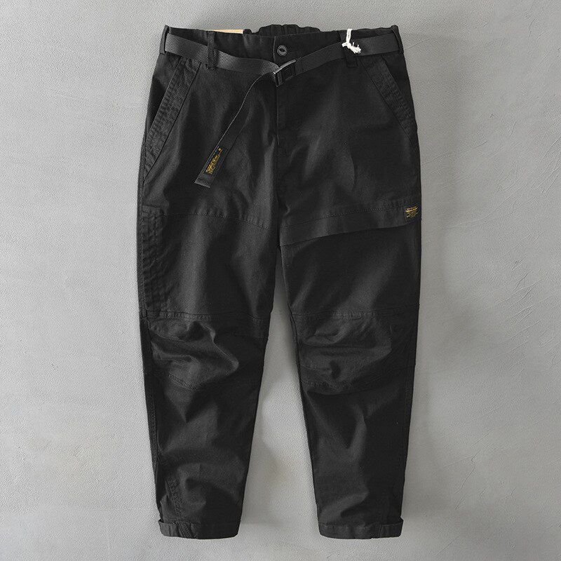 Autumn and Winter New Men Cotton Solid Color Loose Casual Safari Style Pants GML04-Z331