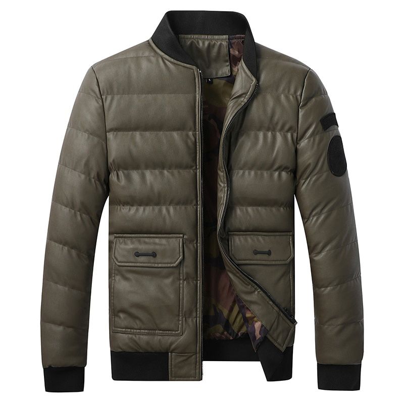 Men Casual Warm Jacket Parkas Coat Autumn Outwear Jacket Men Parkas Mens Fashion Casual Jacket Pockets Zipper Overcoats