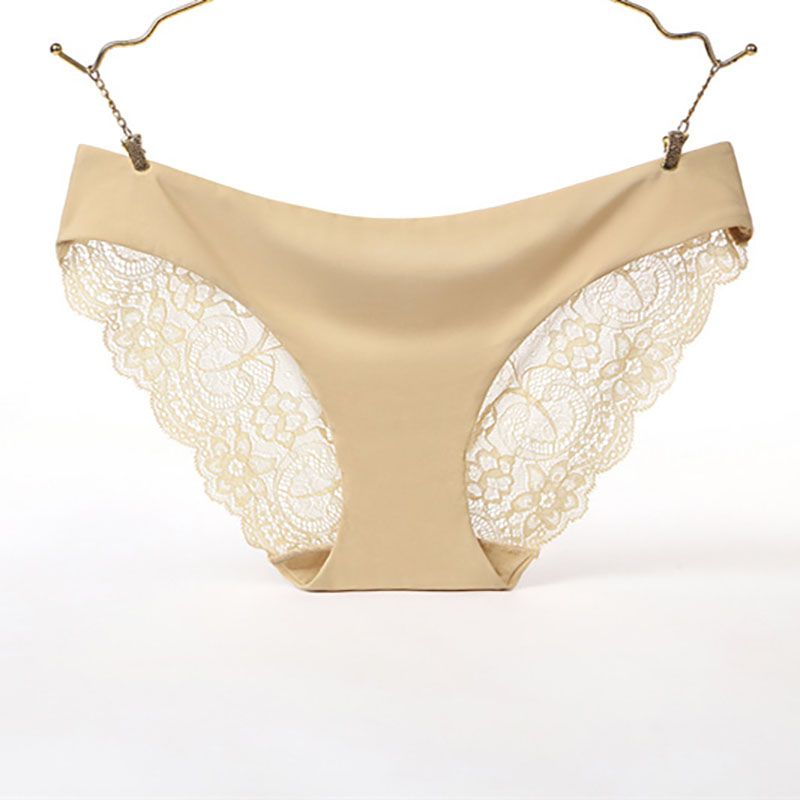 Lace Women's Stretchable Underwear Silk Smooth Panties for Women
