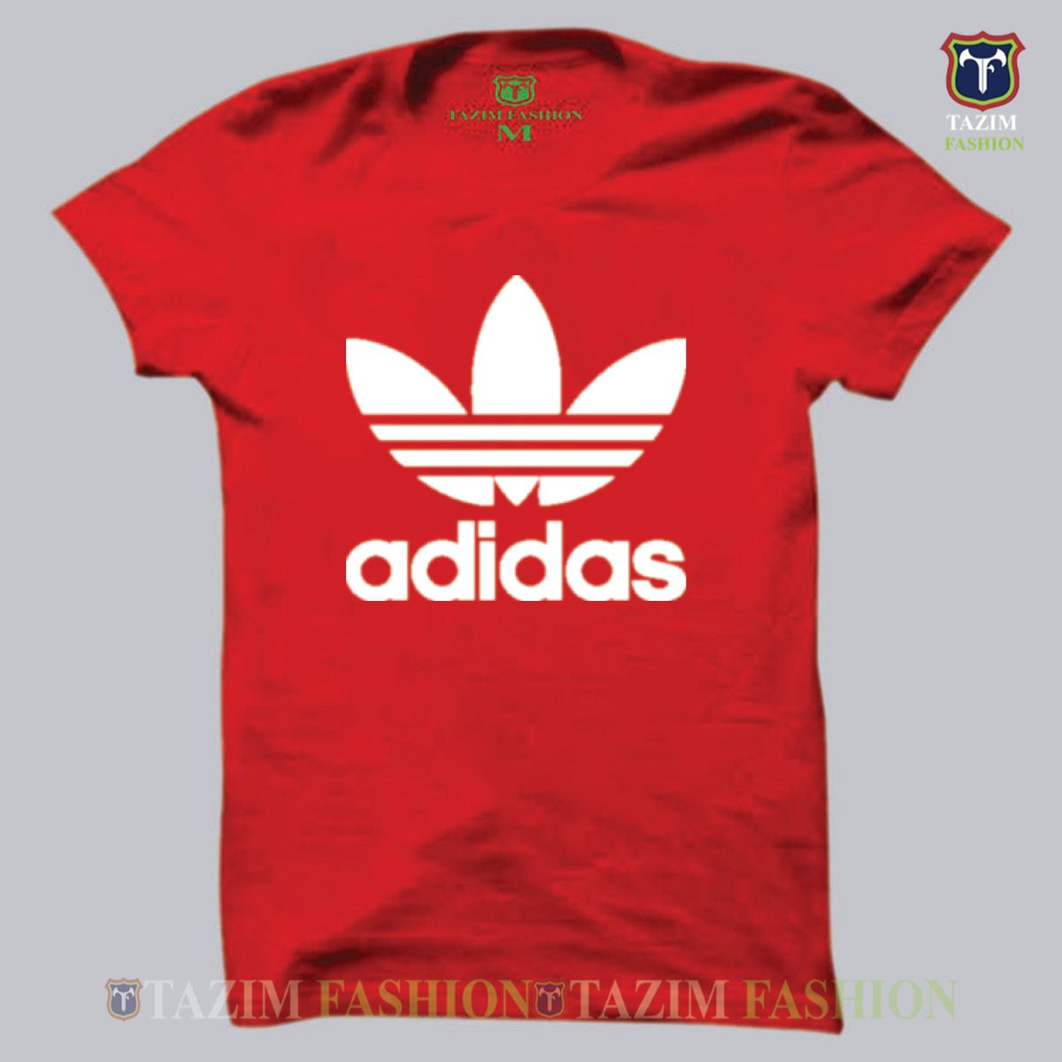 Stylish Red Cotton Short Sleeve T-Shirt