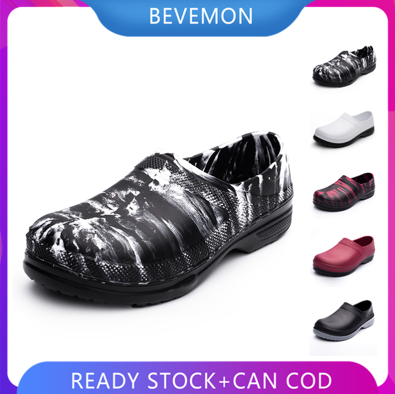 Men's and Women's Slip-Resistant / Professional Chef Shoes Waterproof Oil-proof Kitchen Work Shoes for Chef Master Cook Hotel Restaurant Slippers Safety Shoes Nurse Shoes