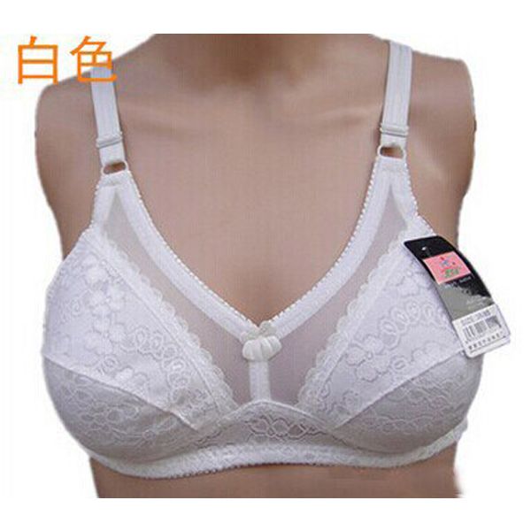 1pcs/lot cotton bra back buckles higt quality mum underwear bra  lace no rims puberty students young girl classic t shir bra
